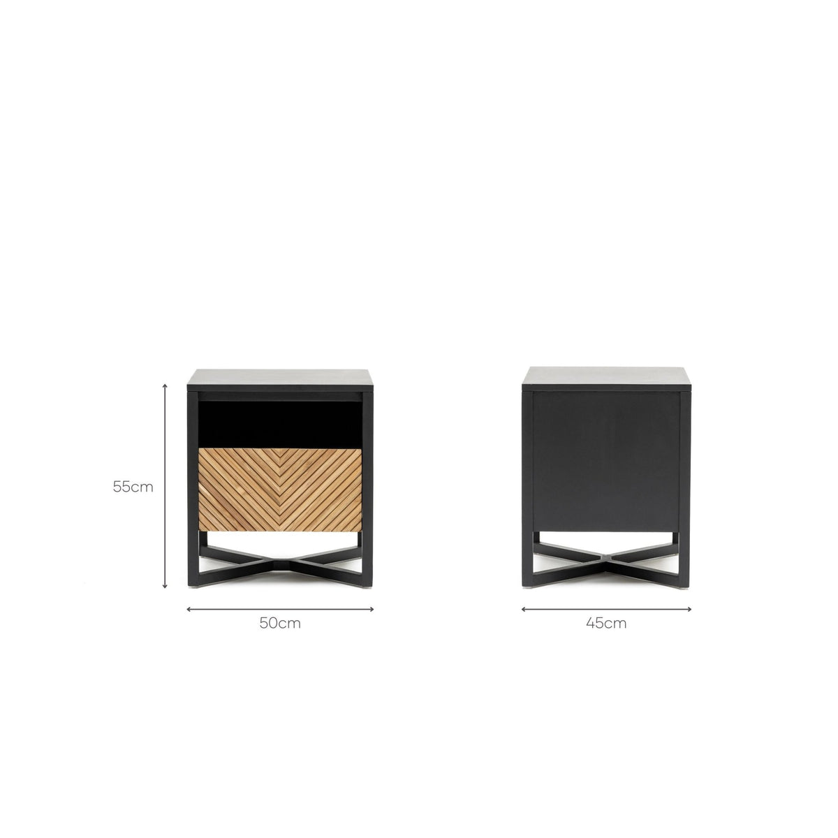 Aspen Bedside Table - Nightstands Loom Collection Loom Collection Dubai