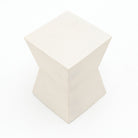 Atrium Stool - Cemento White - Side Tables Loom Collection Loom Collection Dubai