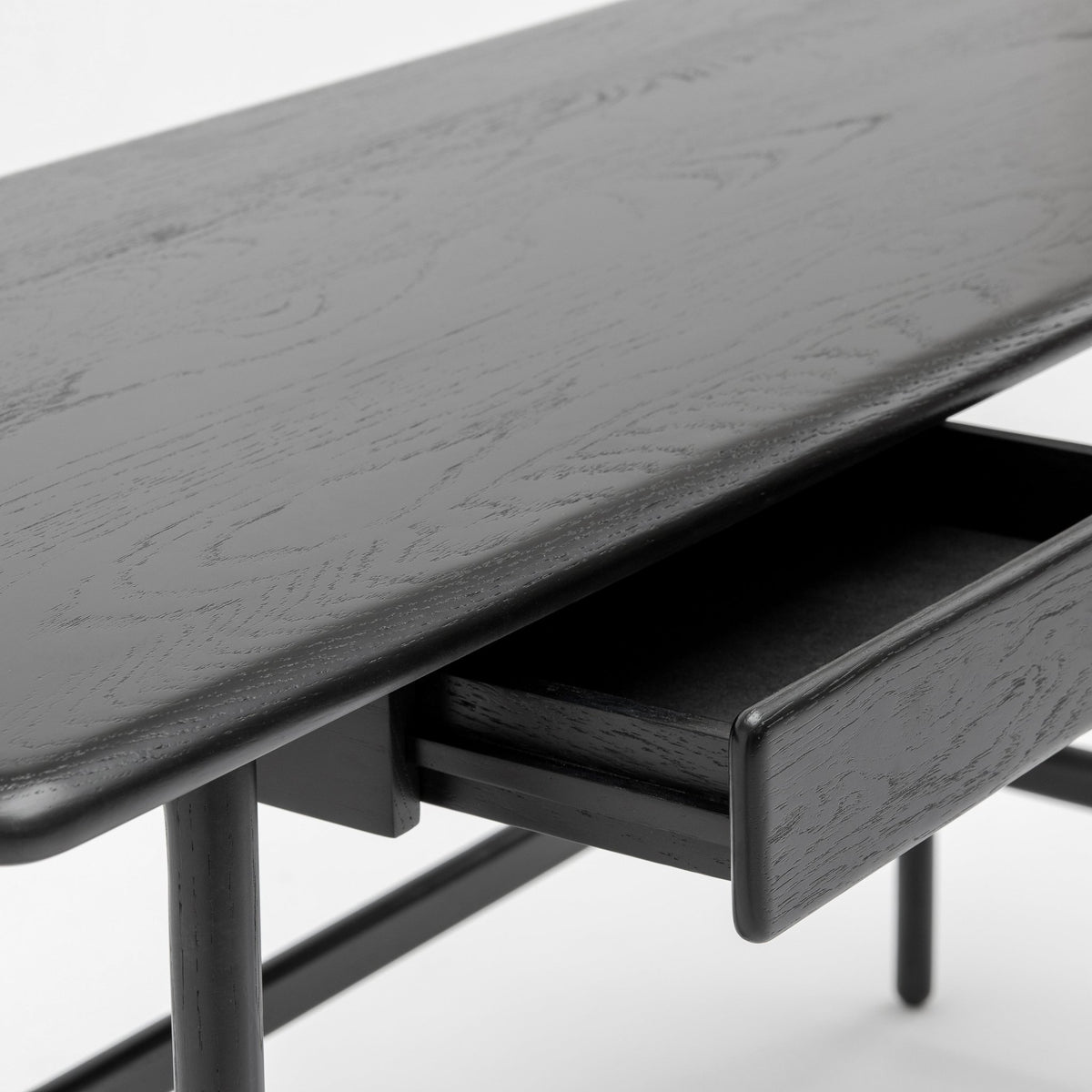 Author Desk Large - Black Oak