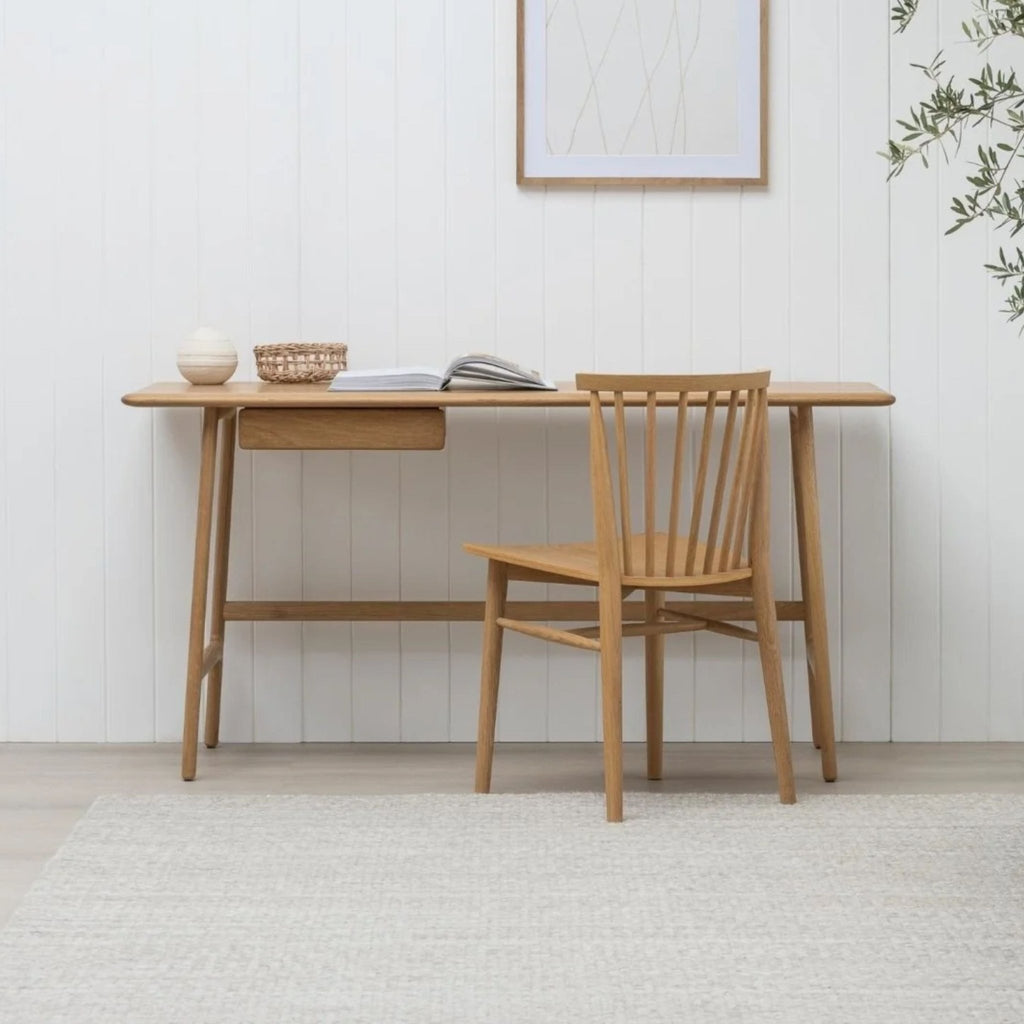 Author Desk - Light Oak - Desks Tolv Loom Collection Dubai