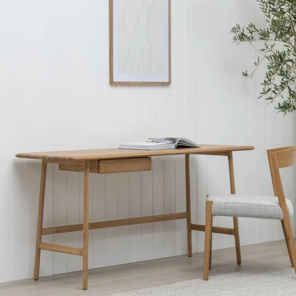 Author Desk - Light Oak - Desks Tolv Loom Collection Dubai