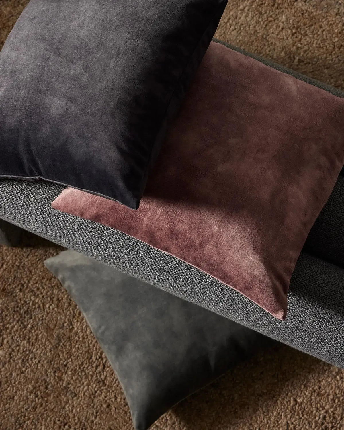 Ava 50Cm Cushion - Coal