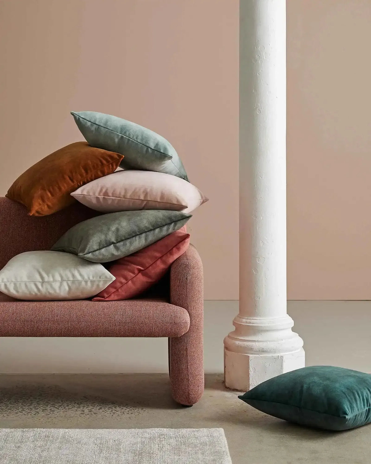 Ava 50Cm Cushion - Ochre