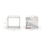Avalon Side Table - New York Marble - Side Tables Loom Collection Loom Collection Dubai