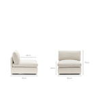 Avery Armless - Sand - Modular Sofas Loom Collection Loom Collection Dubai