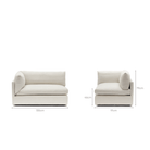 Avery Left Arm - Sand - Modular Sofas Loom Collection Loom Collection Dubai