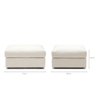 Avery Ottoman - Sand - Ottomans Loom Collection Loom Collection Dubai