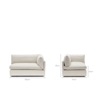 Avery Right Arm - Sand - Modular Sofas Loom Collection Loom Collection Dubai