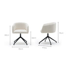 Axel Swivel Chair - Oat