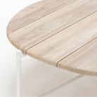 Azure - Coffee Table - Stonewhite & Teak - Coffee Tables Loom Collection Loom Collection Dubai