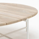 Azure - Coffee Table - Stonewhite & Teak - Coffee Tables Loom Collection Loom Collection Dubai