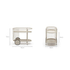 Bailey Outdoor Bar Cart - Dining Tables Loom Collection Loom Collection Dubai