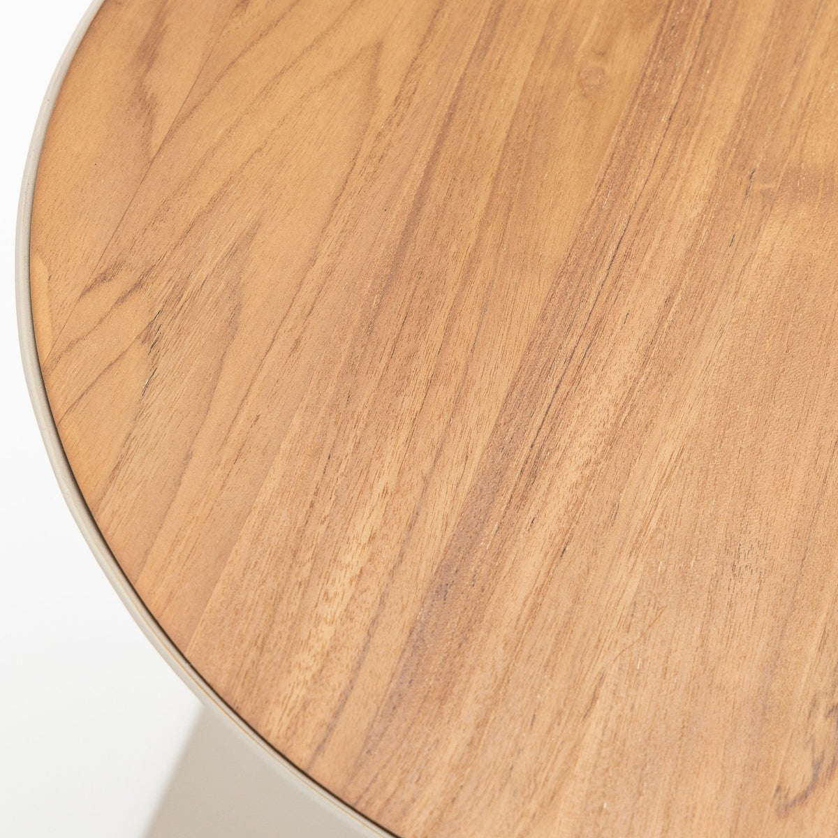 Bailey Round C Table - Cream - Side Tables Loom Collection Loom Collection Dubai