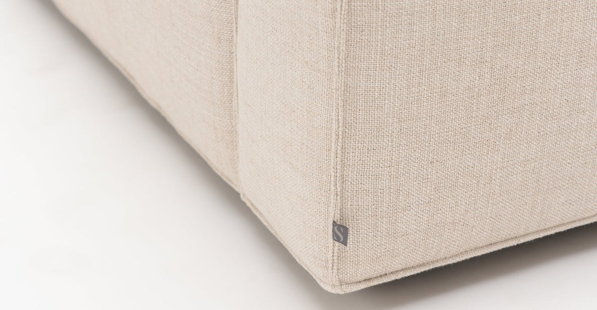 Baker 2 Seater Armless - Oatmeal