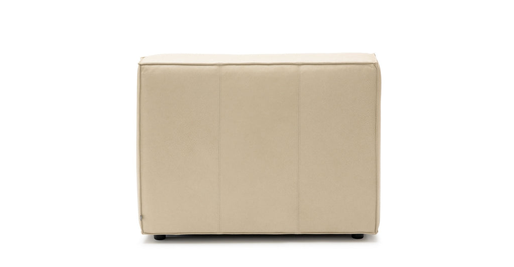 Baker Armless Module - Limestone Leather.