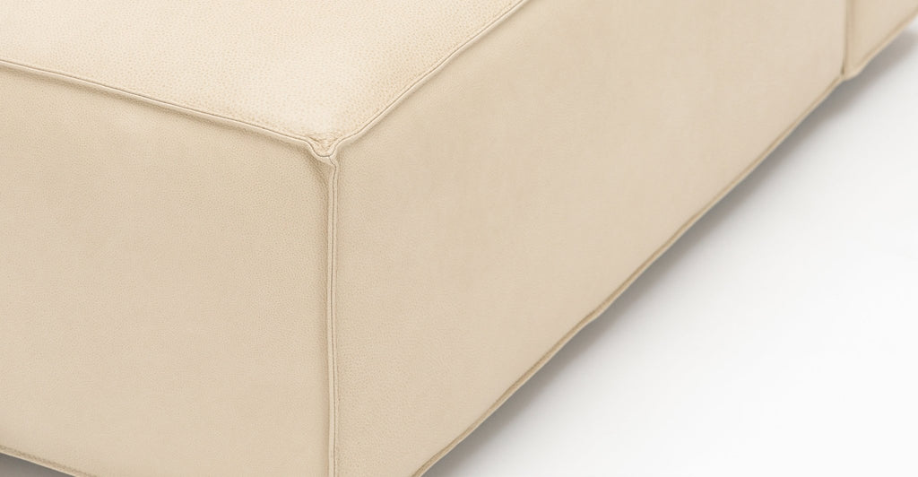 Baker Armless Module - Limestone Leather.