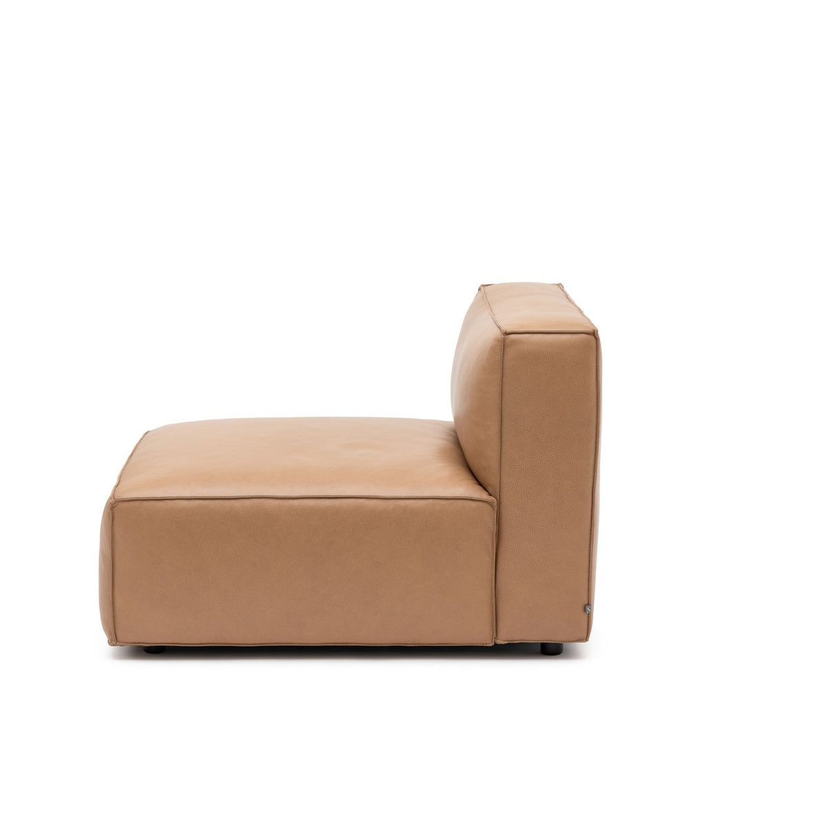 Baker Armless - Pecan Leather - Modular Sofas Tolv Loom Collection Dubai