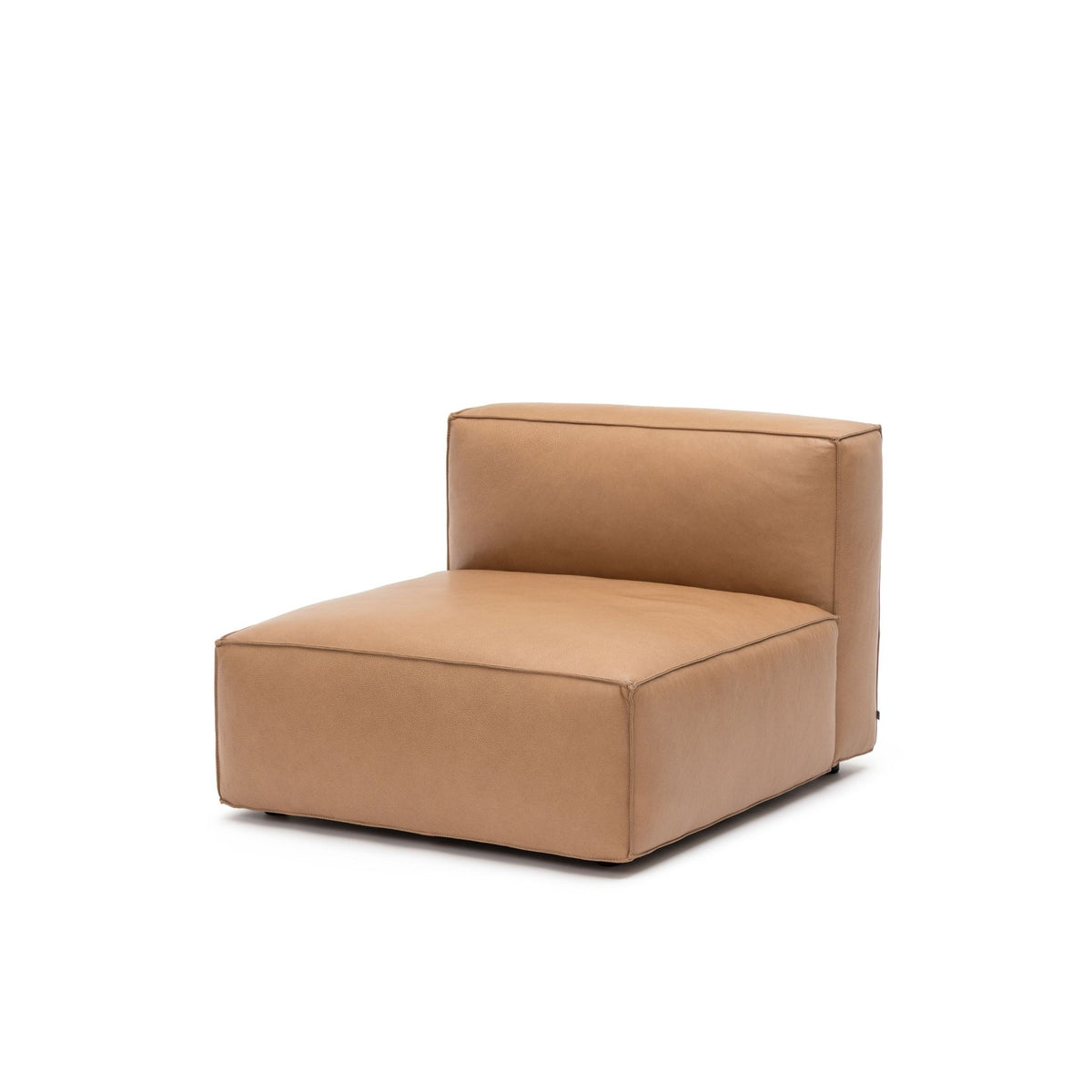 Baker Armless - Pecan Leather - Modular Sofas Tolv Loom Collection Dubai