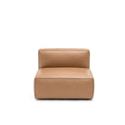Baker Armless - Pecan Leather - Modular Sofas Tolv Loom Collection Dubai