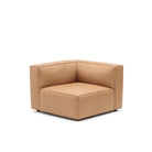 Baker Corner - Pecan Leather - Modular Sofas Tolv Loom Collection Dubai