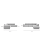 Baker Corner Sofa Set - Diamond - Modular Sofas Tolv Loom Collection Dubai