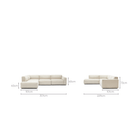 Baker Corner Sofa Set - Oatmeal - Modular Sofas Tolv Loom Collection Dubai