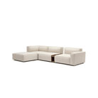 Baker Corner Sofa With Ottoman & Storage - Oatmeal - Sectional Sofas Tolv Loom Collection Dubai
