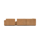 Baker Corner Sofa With Storage - Pecan Leather - Sectional Sofas Tolv Loom Collection Dubai