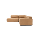 Baker Corner Sofa With Storage - Pecan Leather - Sectional Sofas Tolv Loom Collection Dubai