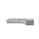 Baker Curved Extra Large Sofa - Diamond - Curved Sofas Tolv Loom Collection Dubai