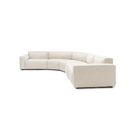 Baker Curved Extra Large Sofa - Oatmeal - Curved Sofas Tolv Loom Collection Dubai