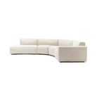 Baker Curved Large Open Sofa - Oatmeal - Curved Sofas Tolv Loom Collection Dubai