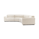 Baker Curved Large Sofa - Oatmeal - Curved Sofas Tolv Loom Collection Dubai