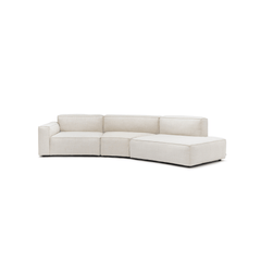 Baker Curved Open Sofa - Oatmeal - Curved Sofas Tolv Loom Collection Dubai