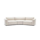 Baker Curved Sofa - Oatmeal - Curved Sofas Tolv Loom Collection Dubai