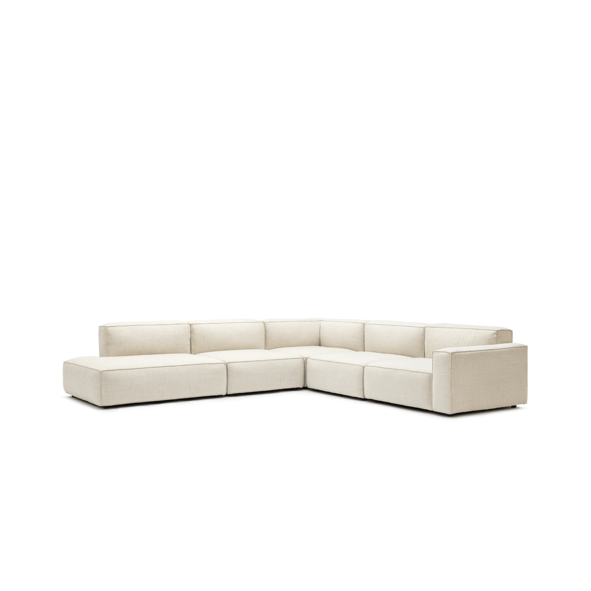 Baker Large Corner Sofa Set - Oatmeal - Modular Sofas Tolv Loom Collection Dubai