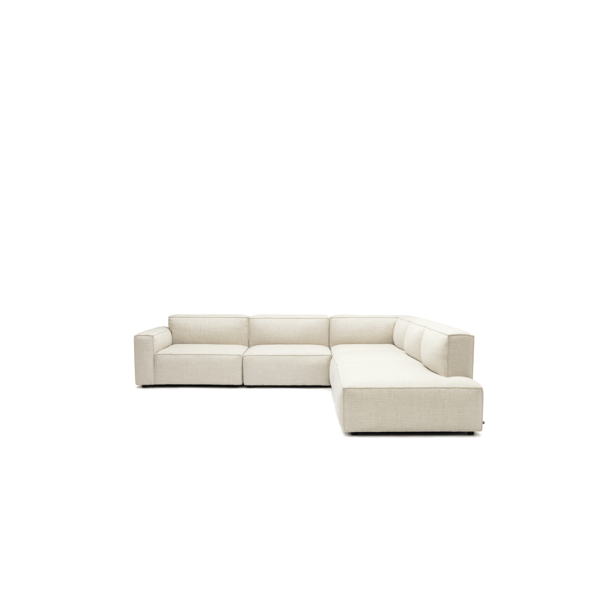Baker Large Corner Sofa Set - Oatmeal - Modular Sofas Tolv Loom Collection Dubai