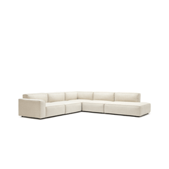 Baker Large Corner Sofa Set - Oatmeal - Modular Sofas Tolv Loom Collection Dubai