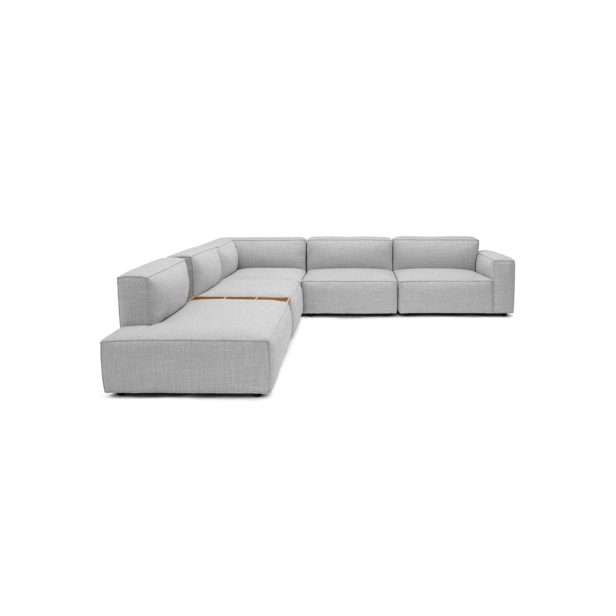 Baker Large Corner Sofa Set With Storage Table - Diamond - Modular Sofas Tolv Loom Collection Dubai