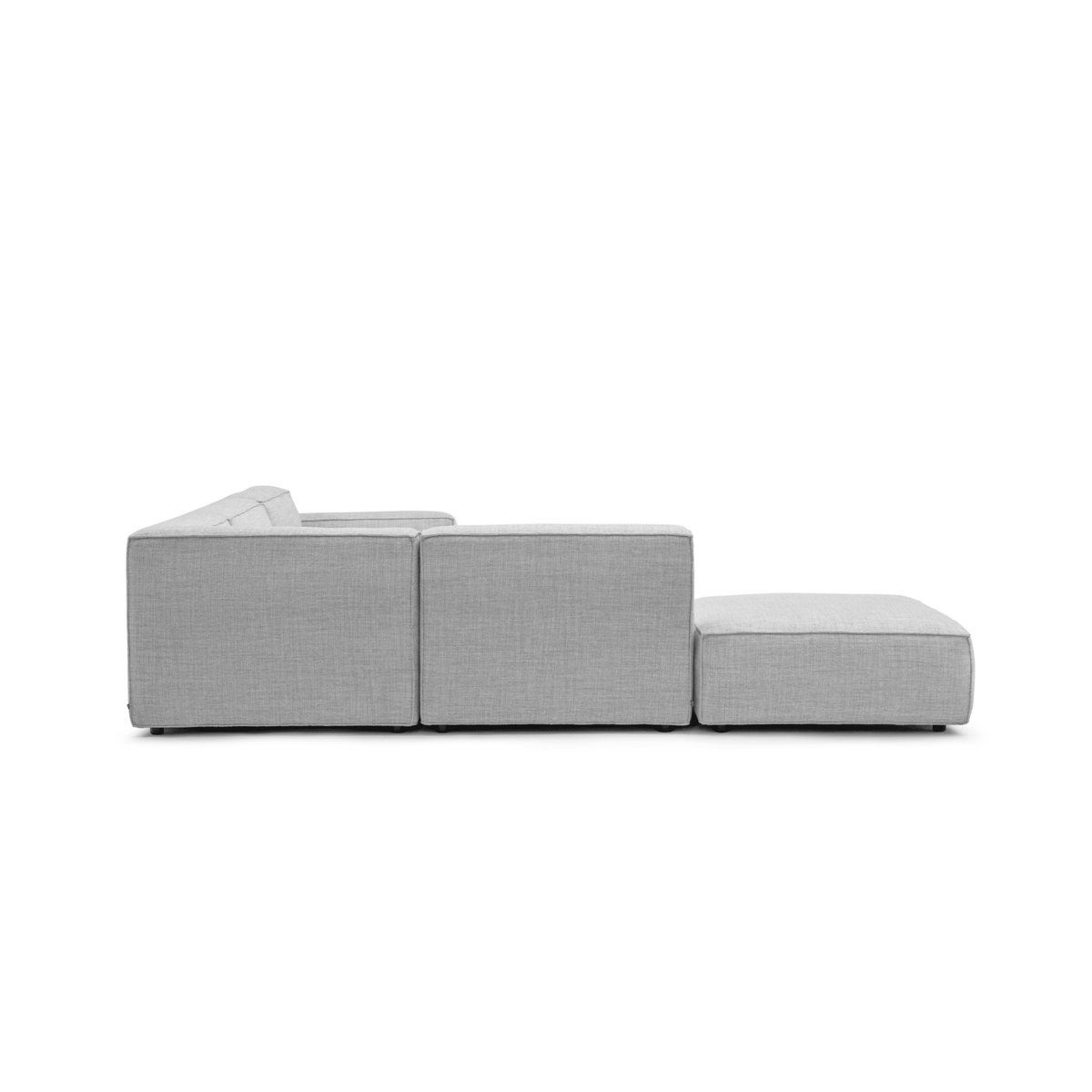 Baker Large Corner Sofa With Ottoman - Diamond - Modular Sofas Tolv Loom Collection Dubai