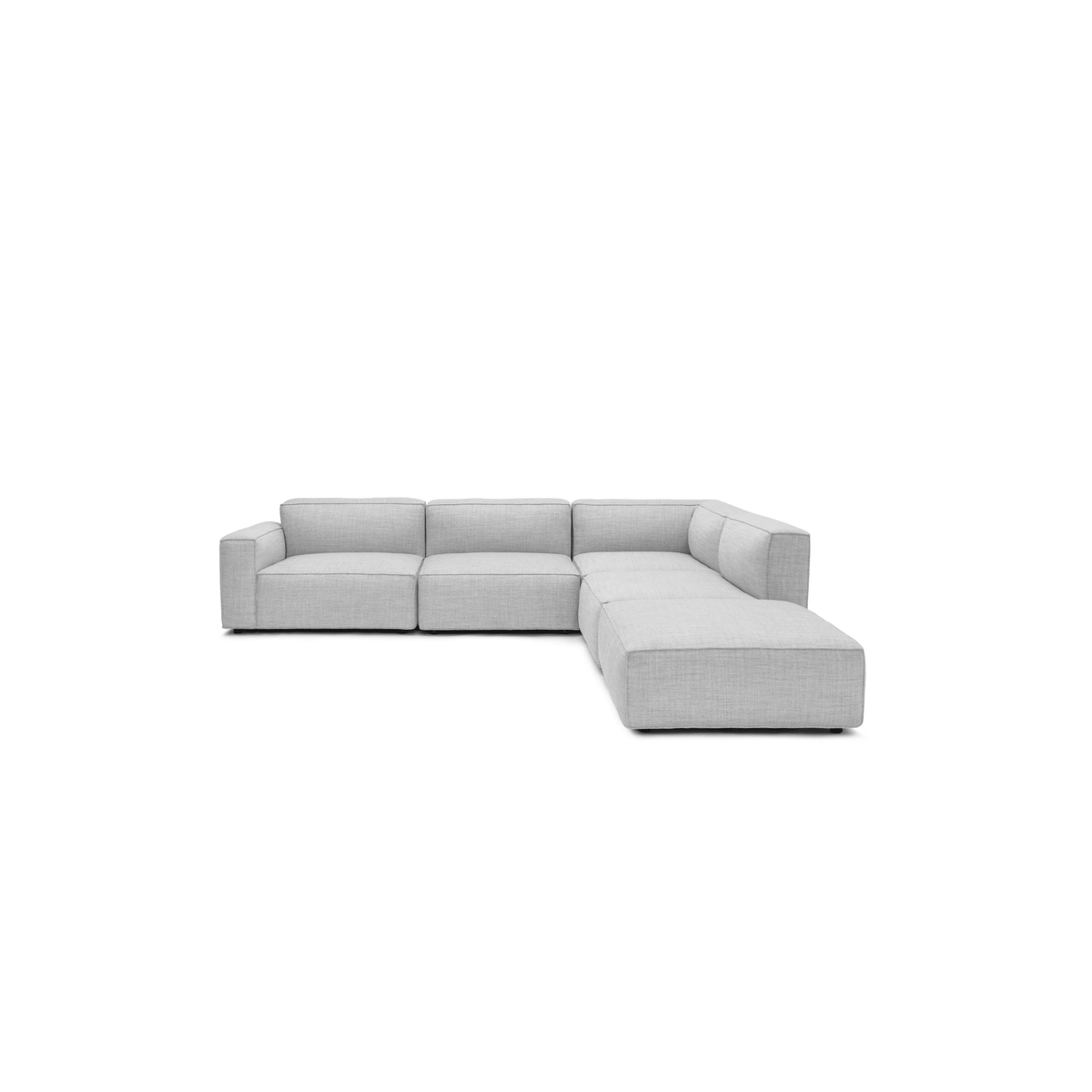 Baker Large Corner Sofa With Ottoman - Diamond - Modular Sofas Tolv Loom Collection Dubai