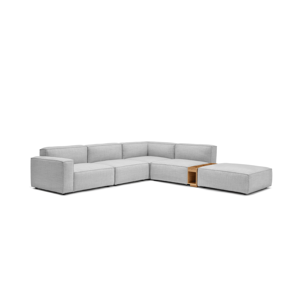 Baker Large Corner Sofa With Ottoman & Storage - Diamond - Modular Sofas Tolv Loom Collection Dubai