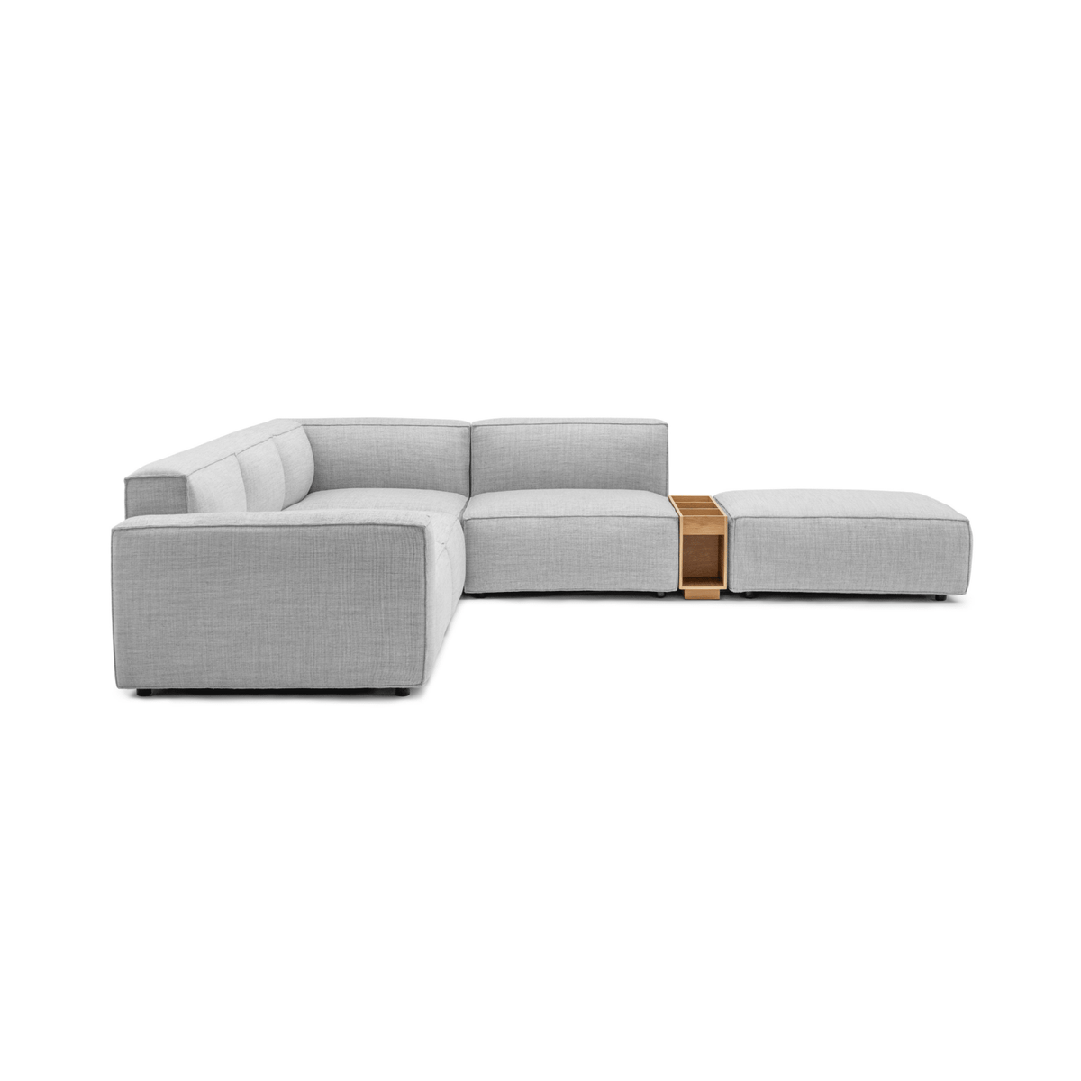 Baker Large Corner Sofa With Ottoman & Storage - Diamond - Modular Sofas Tolv Loom Collection Dubai