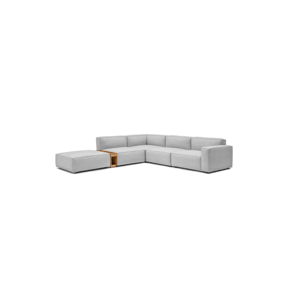 Baker Large Corner Sofa With Ottoman & Storage - Diamond - Modular Sofas Tolv Loom Collection Dubai