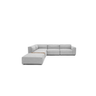 Baker Large Corner Sofa With Ottoman & Storage - Diamond - Modular Sofas Tolv Loom Collection Dubai