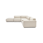 Baker Large Corner Sofa With Ottoman & Storage - Oatmeal - Sectional Sofas Tolv Loom Collection Dubai
