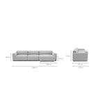 Baker Large L - Shaped Sofa - Diamond - Modular Sofas Tolv Loom Collection Dubai