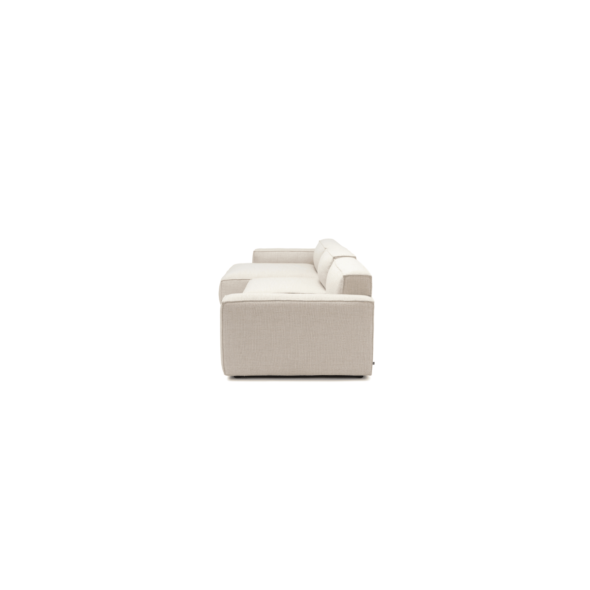 Baker Large L-Shaped With Walnut Storage - Oatmeal - Modular Sofas Tolv Loom Collection Dubai