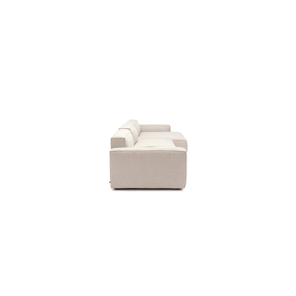 Baker Large L-Shaped With Walnut Storage - Oatmeal - Modular Sofas Tolv Loom Collection Dubai