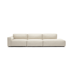 Baker Large Open End Sofa - Oatmeal - Modular Sofas Tolv Loom Collection Dubai